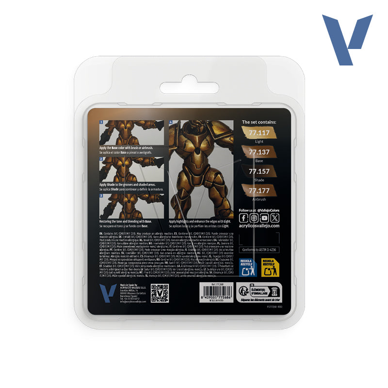Set Oro Arcano - 4 pinturas metálicas para miniaturas (1)