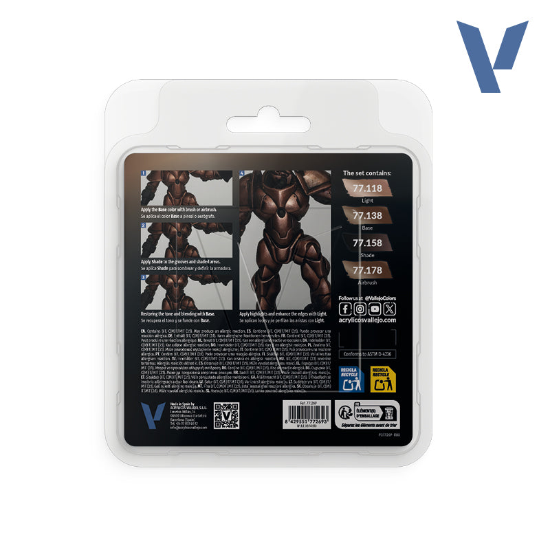 Set Metal Oxidado - 4 pinturas metálicas para miniaturas (1)