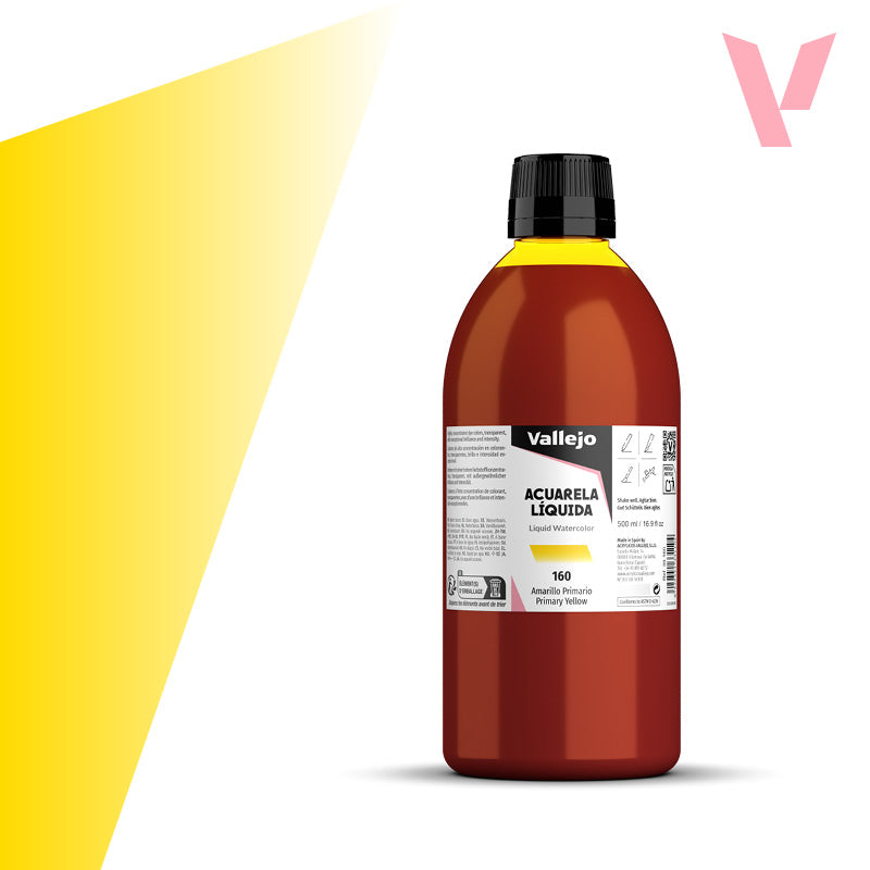 Acuarela Líquida Amarillo Primario 500 ml - Bellas Artes