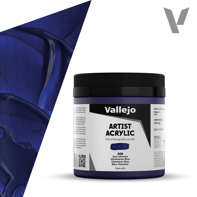 Pintura Acrílica Azul Ultramar 500 ml - Bellas Artes
