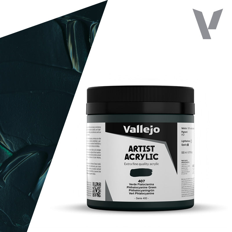 Pintura Acrílica Verde Ftalocianina 500 ml - Bellas Artes