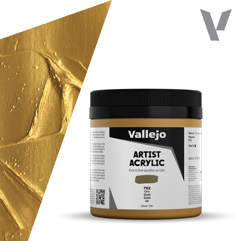Pintura Acrílica Oro 500 ml - Bellas Artes