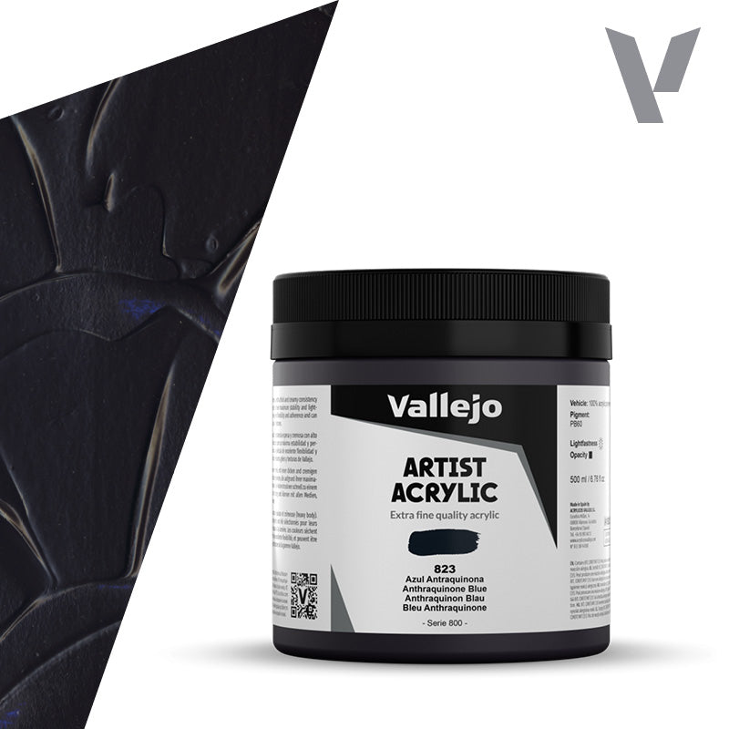 Pintura Acrílica Azul Antraquinona 500 ml - Bellas Artes