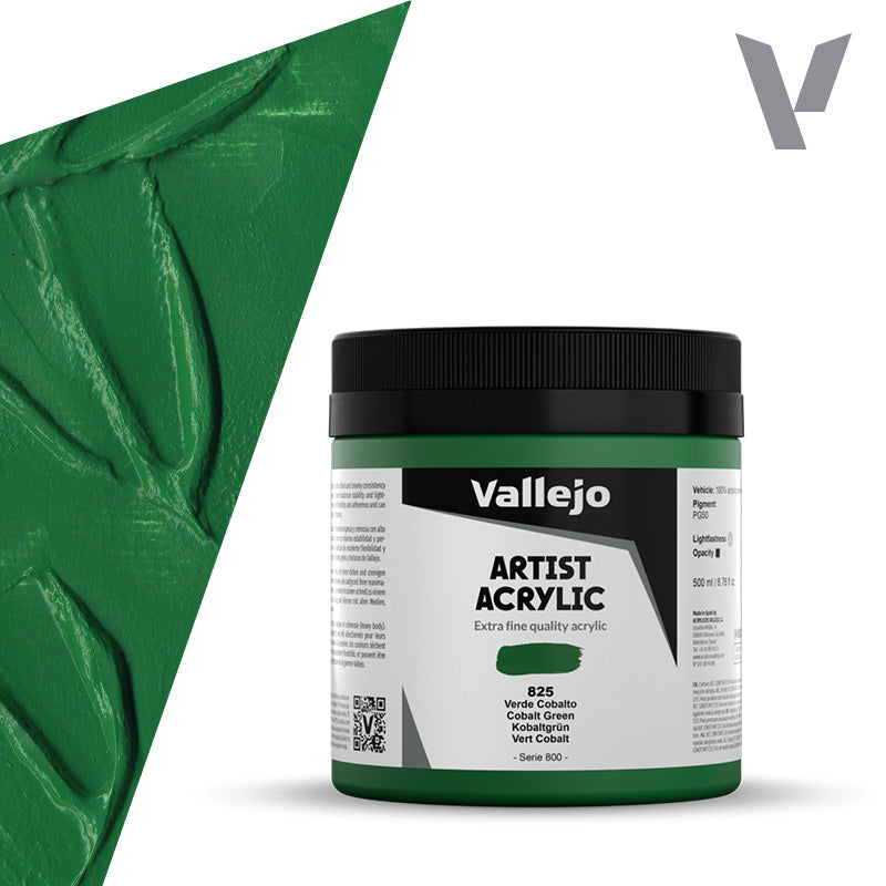 Pintura Acrílica Verde Cobalto 500 ml - Bellas Artes