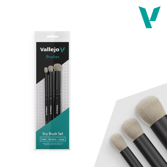 Set de 3 pinceles para técnicas de pincel seco - Dry Brush Set (1)
