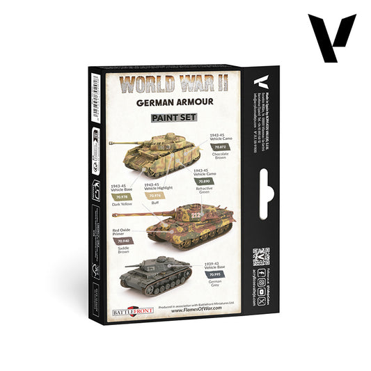 Set de 6 pinturas para pintar vehículos de la WWII German Armour (1)