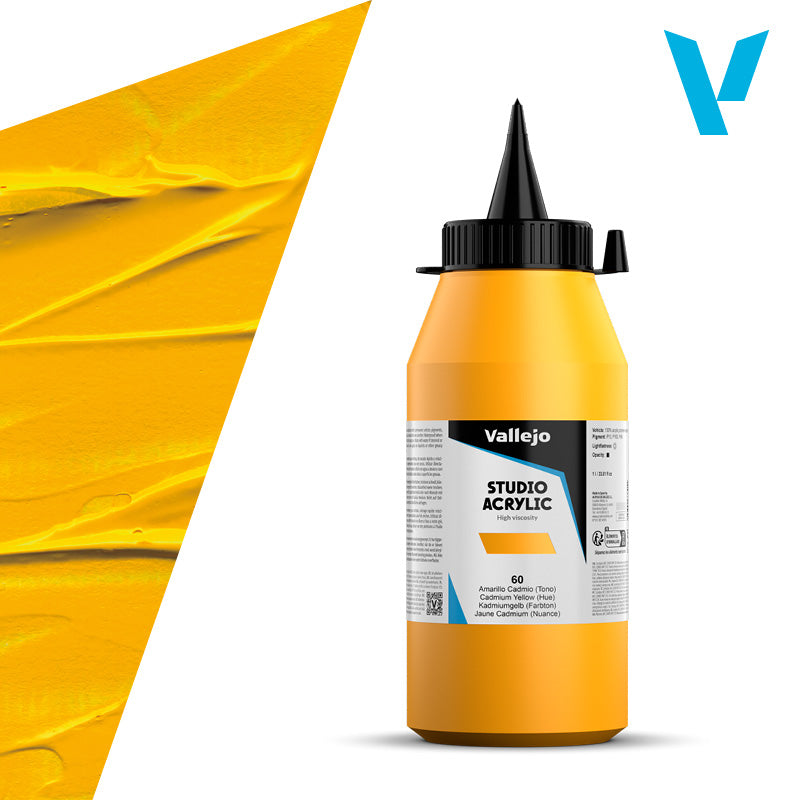 Pintura Acrílica Amarillo Cadmio (Tono) 1 L - Bellas Artes