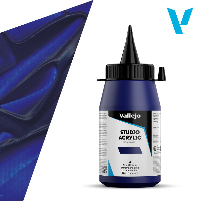 Pintura Acrílica Azul Ultramar 500 ml - Bellas Artes