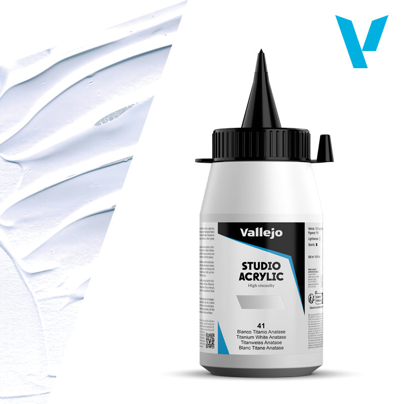 Pintura Acrílica Blanco Titanio Anatase 500 ml - Bellas Artes