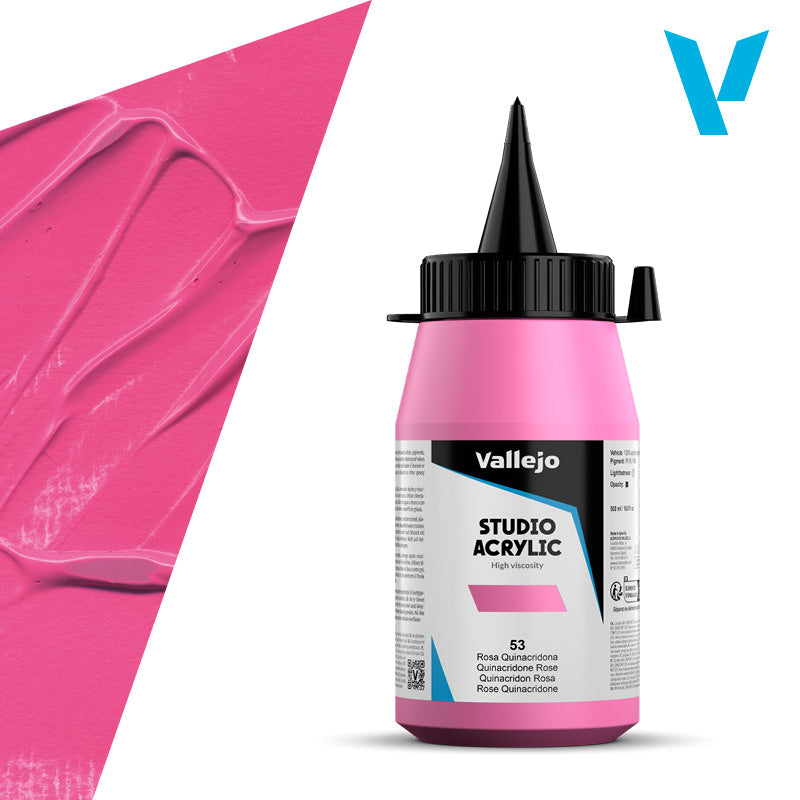 Pintura Acrílica Rosa Quinacridona 500 ml - Bellas Artes
