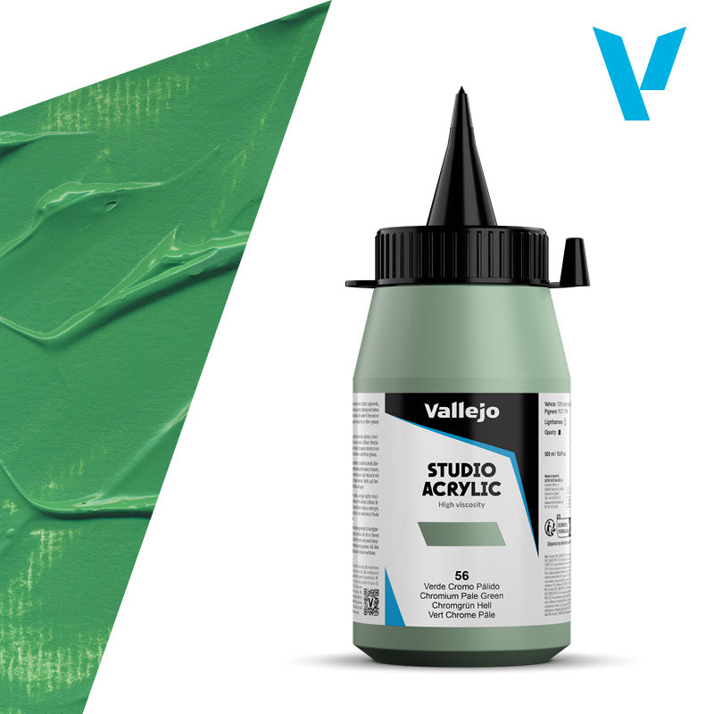 Pintura Acrílica Verde Cromo Pálido 500 ml - Bellas Artes