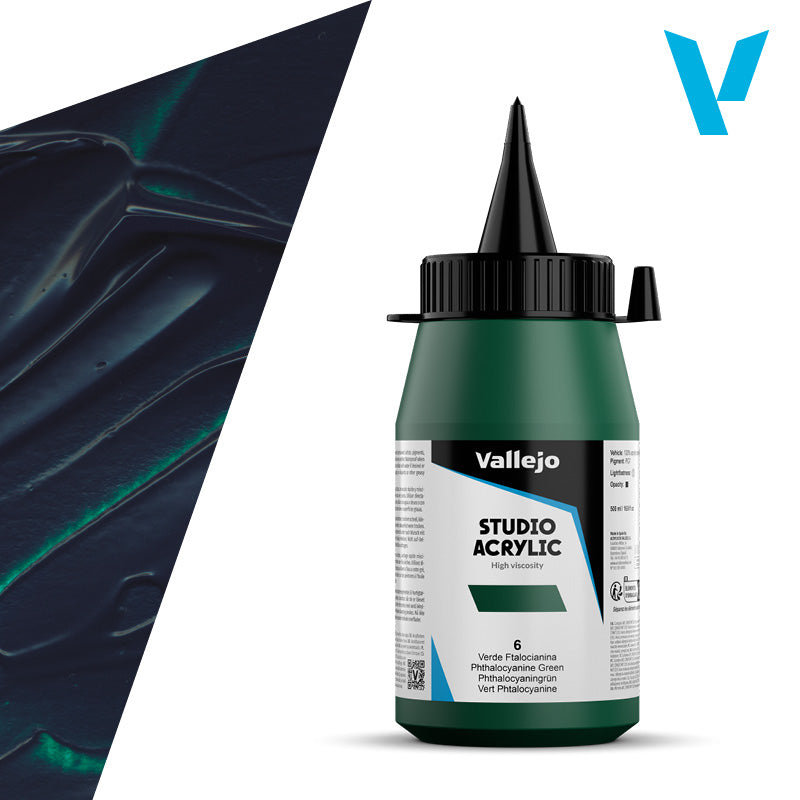 Pintura Acrílica Verde Ftalocianina 500 ml - Bellas Artes