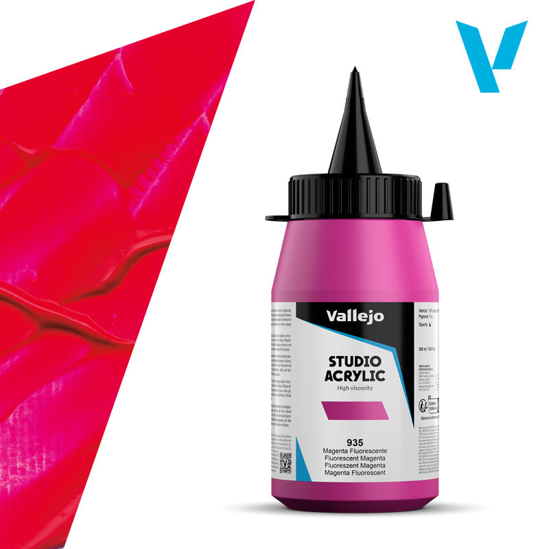Pintura Acrílica Magenta Fluorescente 500 ml - Bellas Artes