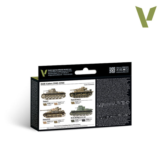 Set de 6 pinturas para vehículos del Afrika Korps alemán (DAK) 1941-1944 (1)