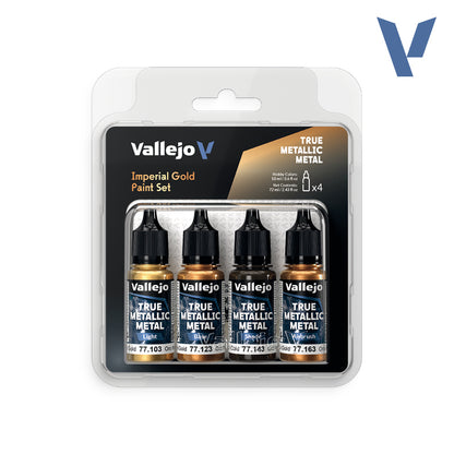 Set Oro Imperial - 4 pinturas metálicas para miniaturas