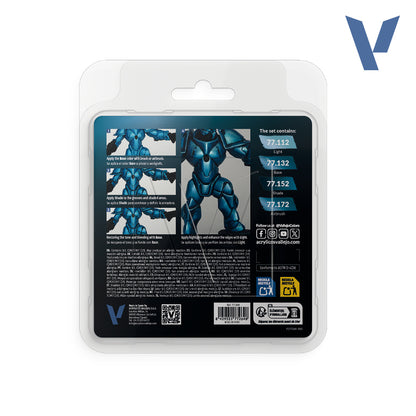 Set Turquesa Hidra - 4 pinturas metálicas para miniaturas (1)