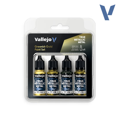 Set Oro Verde - 4 pinturas metálicas para miniaturas