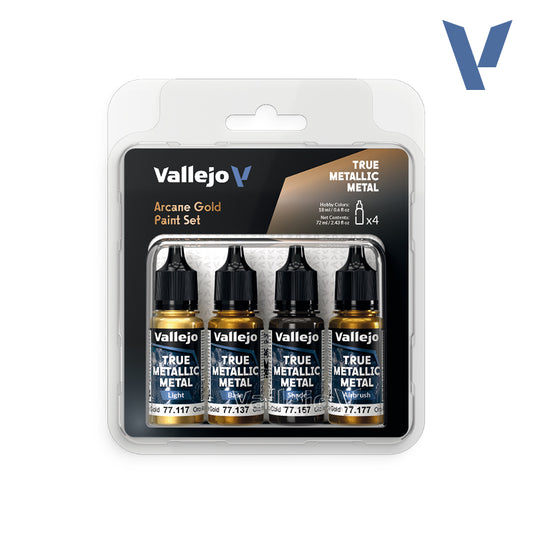 Set Oro Arcano - 4 pinturas metálicas para miniaturas
