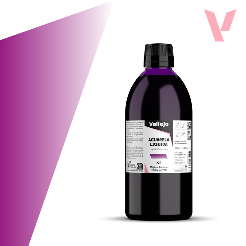 Acuarela Líquida Magenta Primario 500 ml - Bellas Artes