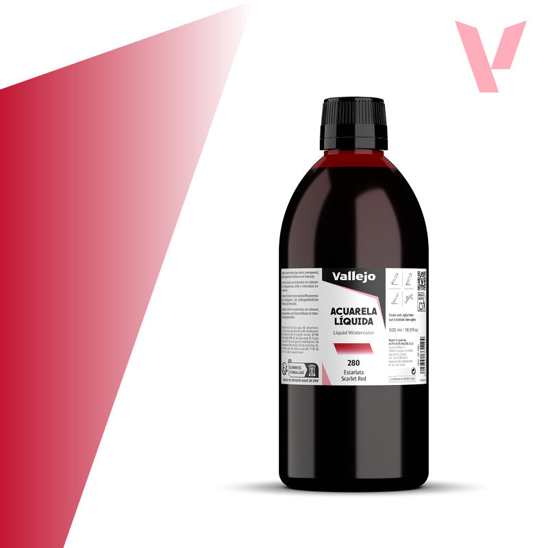 Acuarela Líquida Escarlata 500 ml - Bellas Artes