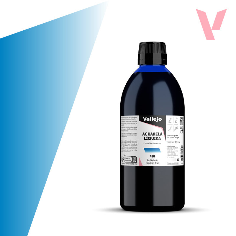 Acuarela Líquida Azul Celeste 500 ml - Bellas Artes