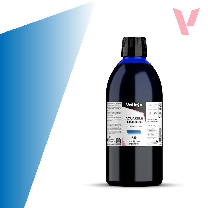 Acuarela Líquida Azul Ultramar 500 ml - Bellas Artes
