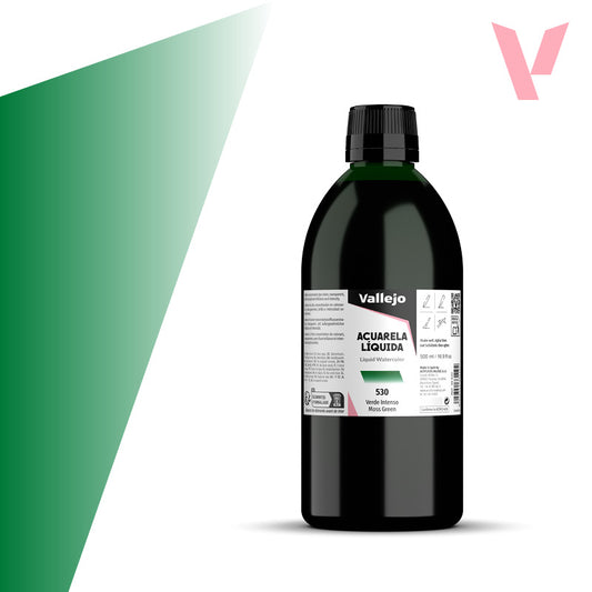 Acuarela Líquida Verde Intenso 500 ml - Bellas Artes