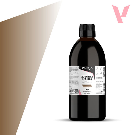 Acuarela Líquida Marrón Intenso 500 ml - Bellas Artes