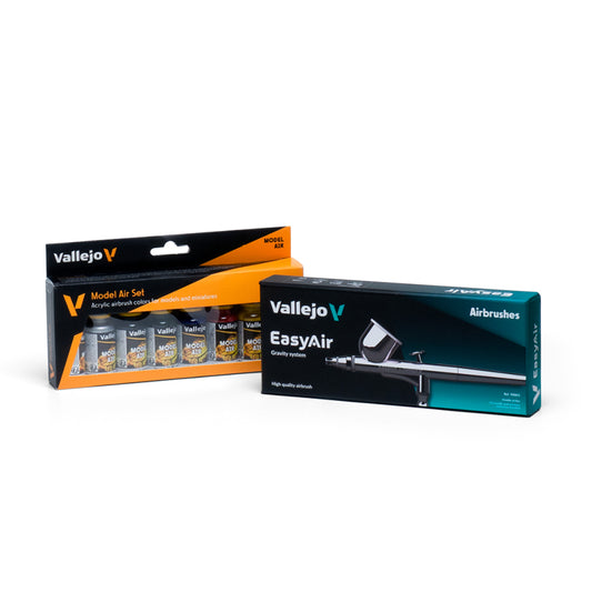 Pack di Colori e Aerografo - Airbrush Easy Air Set