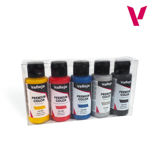 Set de 5 Colores Metalizados Premium Color - Alta Resistencia