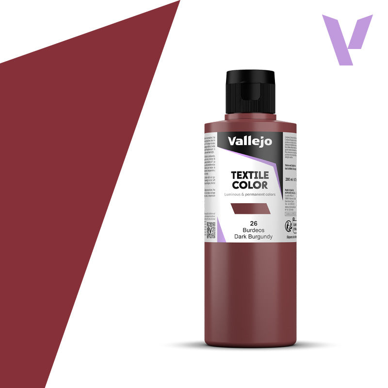 Pintura Textil Burdeos 200 ml - Bellas Artes