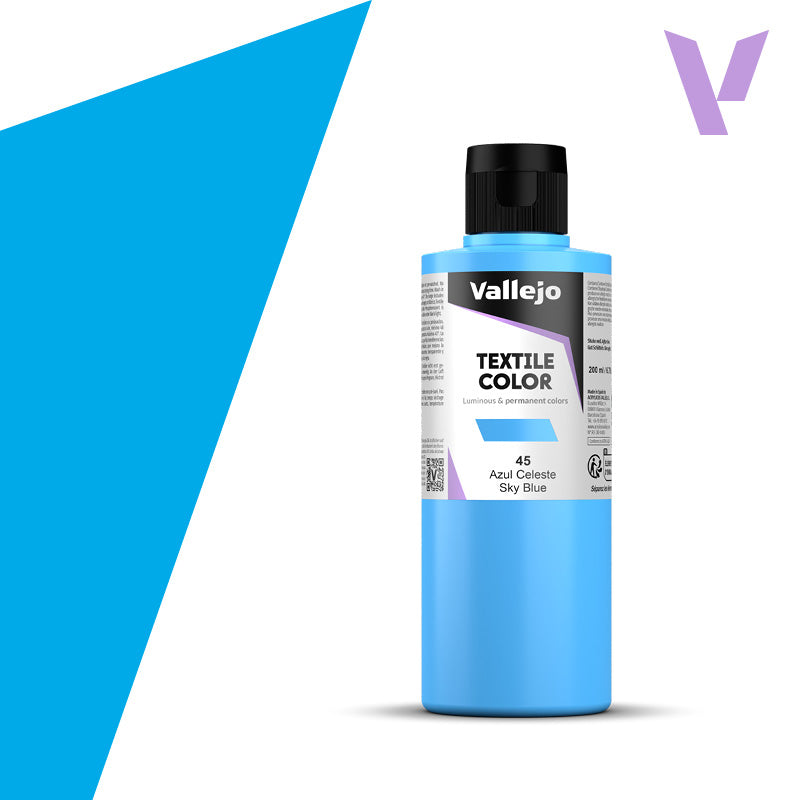 Pintura Textil Azul Celeste 200 ml - Bellas Artes