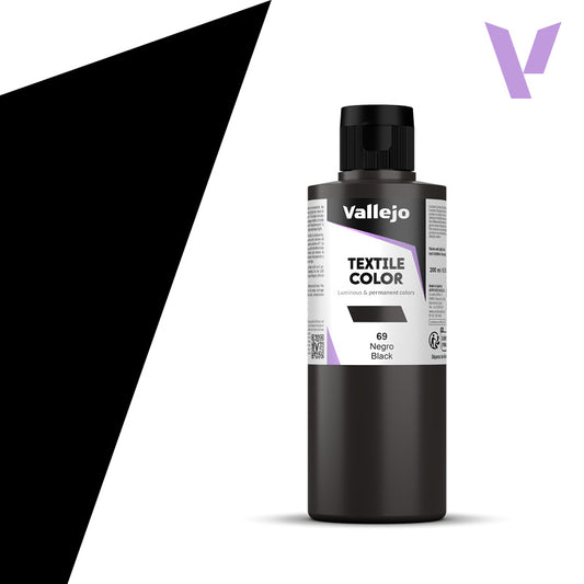Pintura Textil Negro 200 ml - Bellas Artes