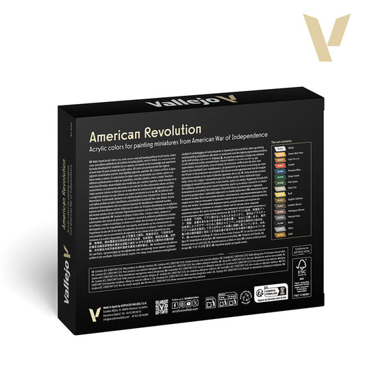 Set de 16 pinturas para la Guerra de Independencia Americana (1)