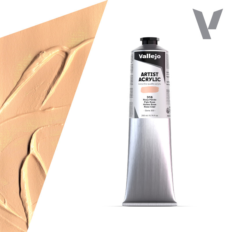 Pintura Acrílica Rosa Pálido 200 ml- Bellas Artes