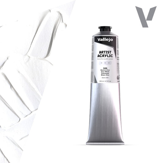Pintura Acrílica Blanco Zinc 200 ml - Bellas Artes