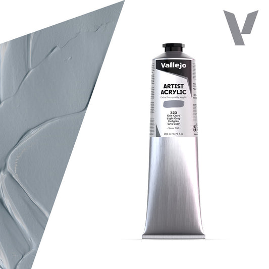 Pintura Acrílica Gris Claro 200 ml - Bellas Artes