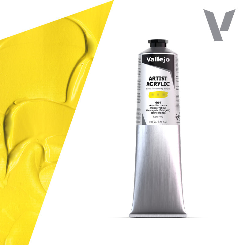 Pintura Acrílica Amarillo Hansa 200 ml- Bellas Artes