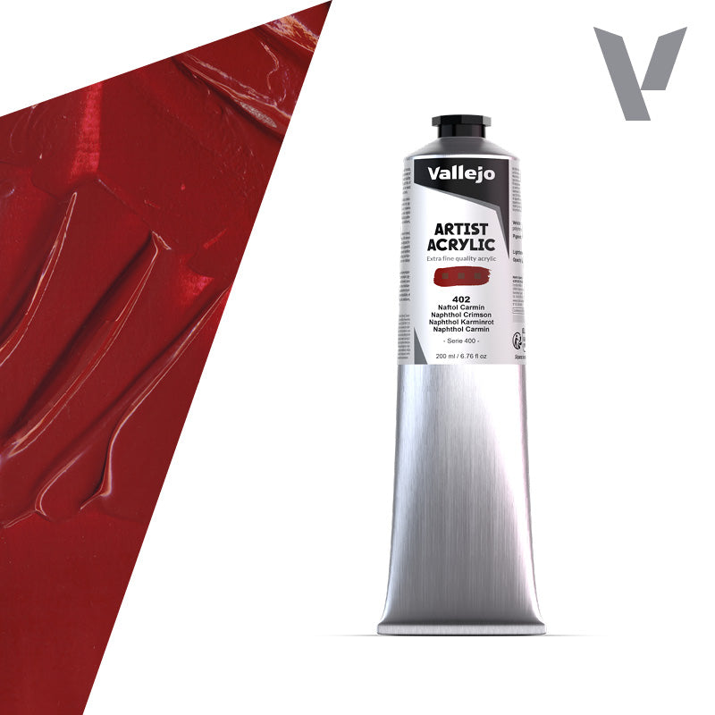 Pintura Acrílica Naftol Carmín 200 ml- Bellas Artes