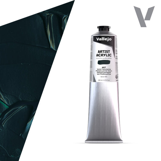 Pintura Acrílica Verde Ftalocianina 200 ml - Bellas Artes