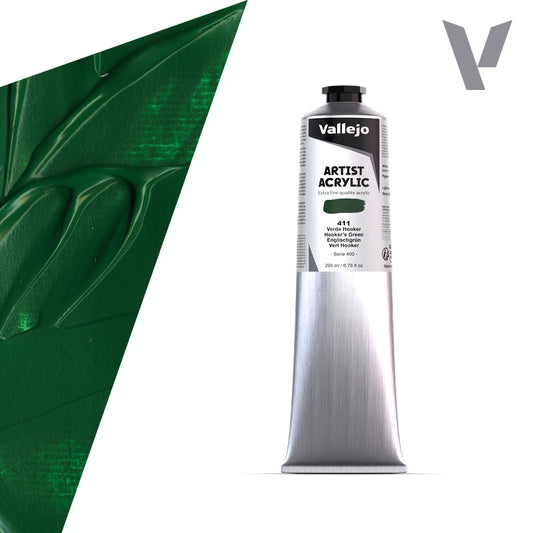 Pintura Acrílica Verde Hooker 200 ml - Bellas Artes