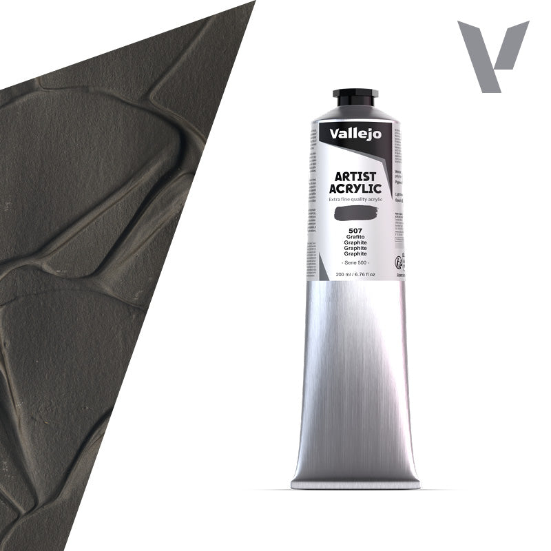 Pintura Acrílica Grafito 200 ml - Bellas Artes
