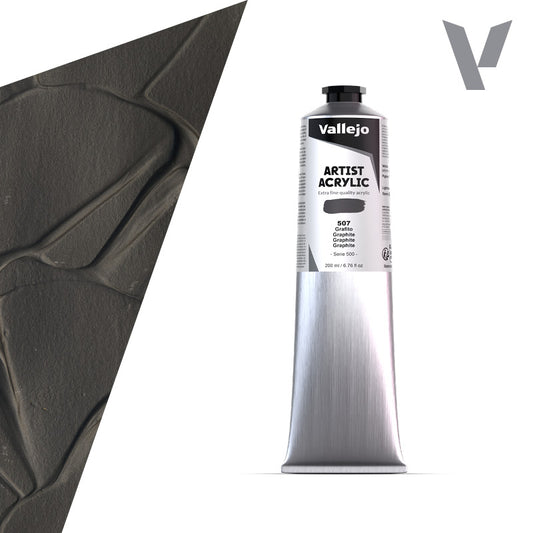 Pintura Acrílica Grafito 200 ml - Bellas Artes