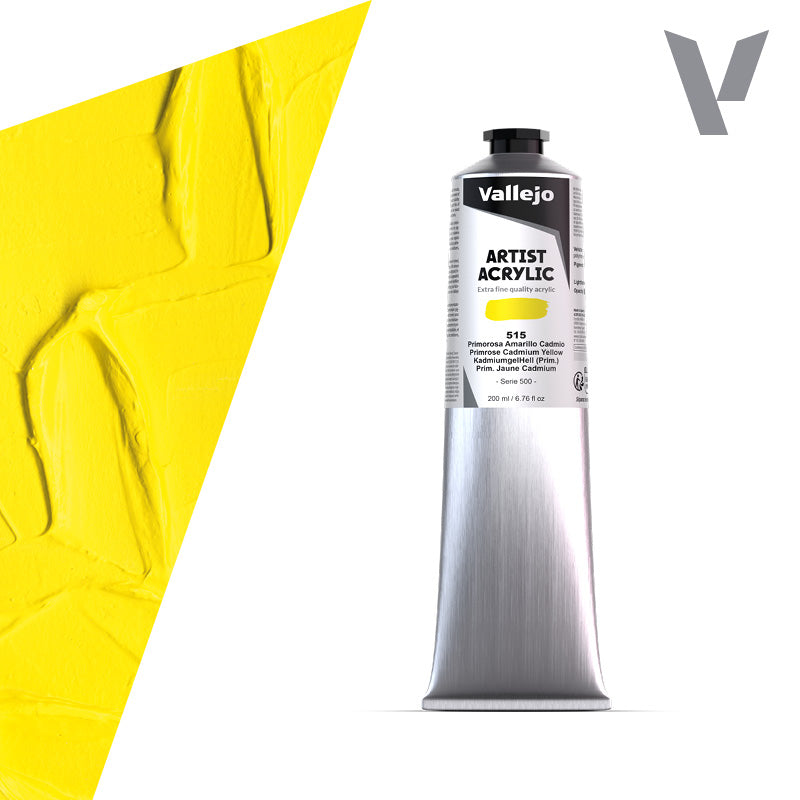 Pintura Acrílica Primorosa Amarillo Cadmio 200 ml- Bellas Artes