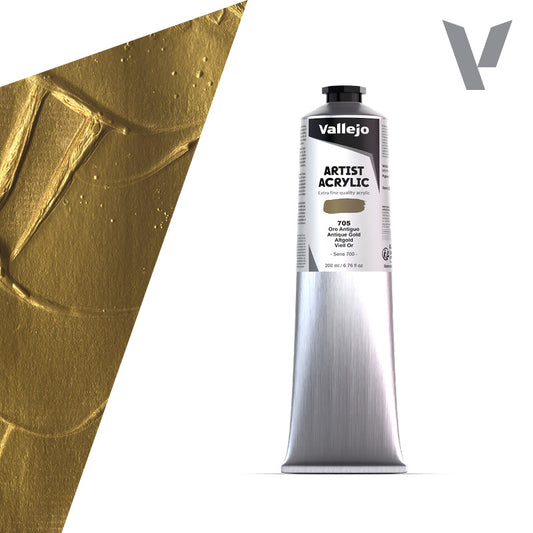 Pintura Acrílica Oro Antiguo 200 ml - Bellas Artes