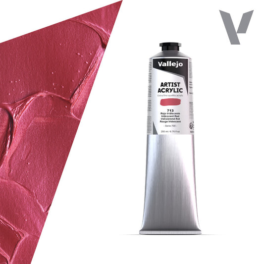Pintura Acrílica Rojo Iridiscente 200 ml - Bellas Artes