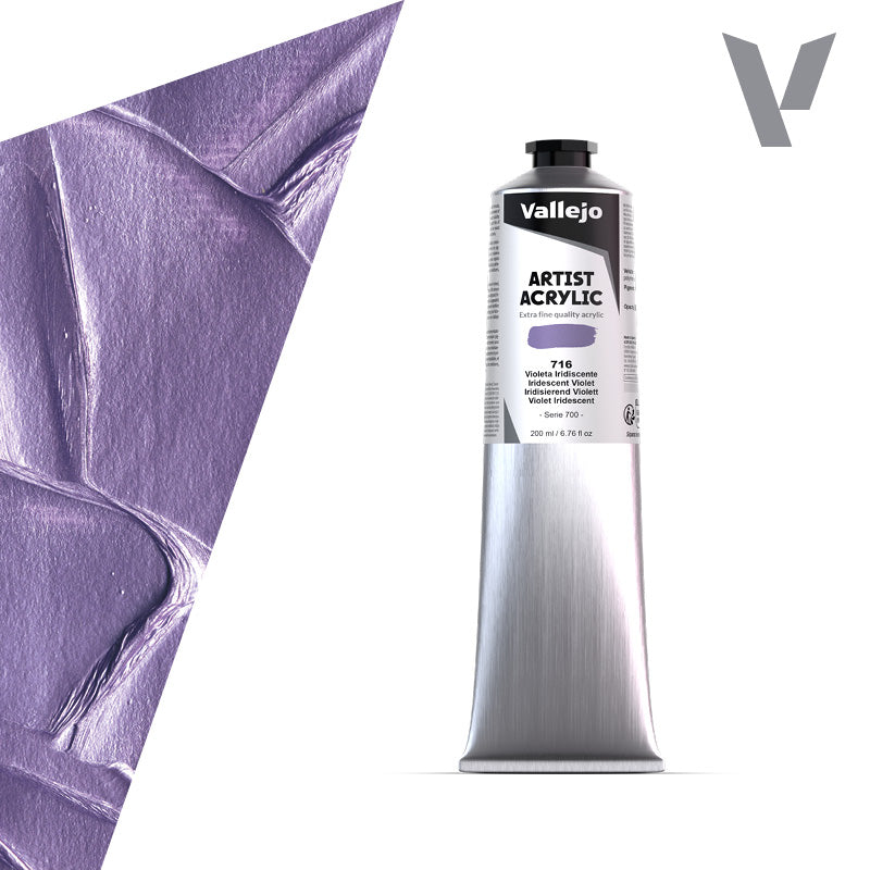 Pintura Acrílica Violeta Iridiscente 200 ml - Bellas Artes