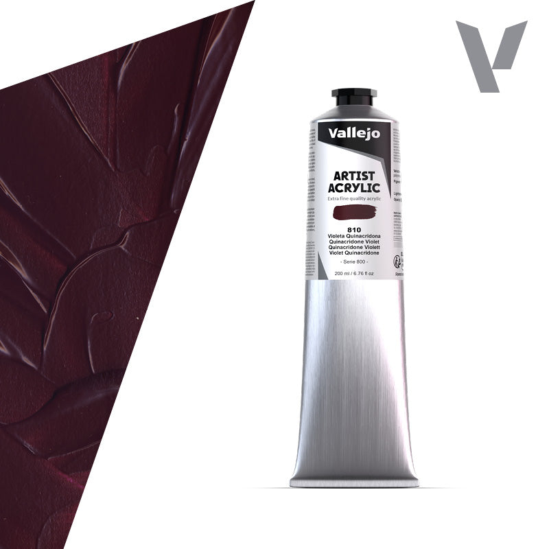 Pintura Acrílica Violeta Quinacridona 200 ml- Bellas Artes