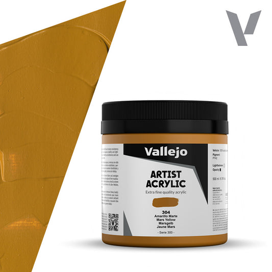 Pintura Acrílica Amarillo Marte 500 ml - Bellas Artes