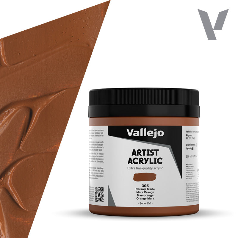Pintura Acrílica Naranja Marte 500 ml - Bellas Artes